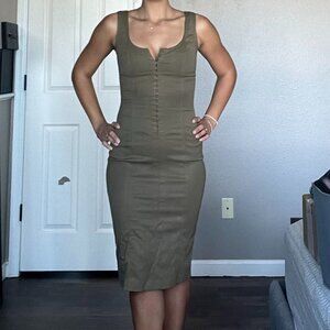 Plein Sud Green Fitted Dress